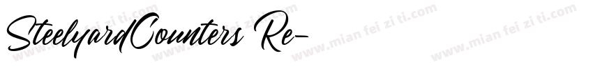 SteelyardCounters Re字体转换